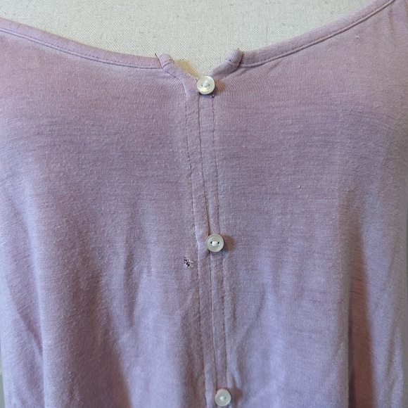 American eagle light pink soft and sexy flowy button down tank - Picture 5 of 6